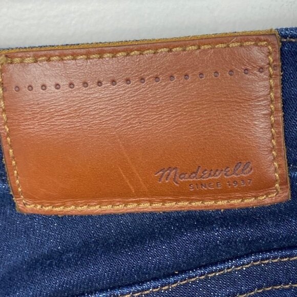 Madewell Skinny Skinny Blue Jeans 26 x 32 Stretch High Rise Casual Denim Dark - Picture 8 of 12